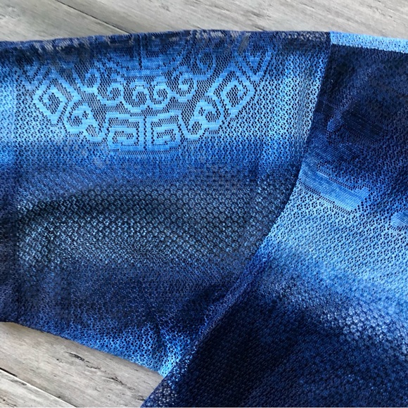 ❤️ LAST DAY Vintage Y2K B212 NYC Japanese Pagoda Mesh S/S Button Down Shirt - Picture 10 of 13